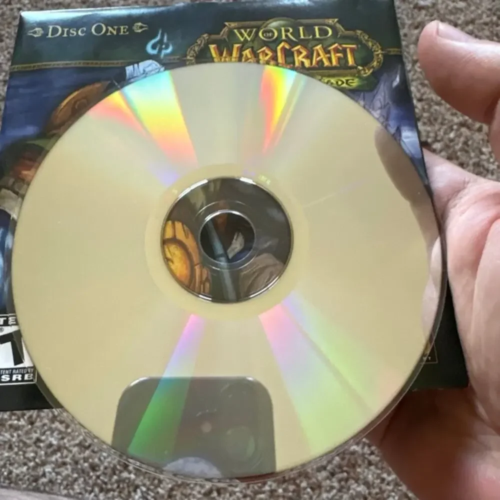 World of Warcraft: Computer Game Lot Original 2004 & The Burning Crusade 2007 PC